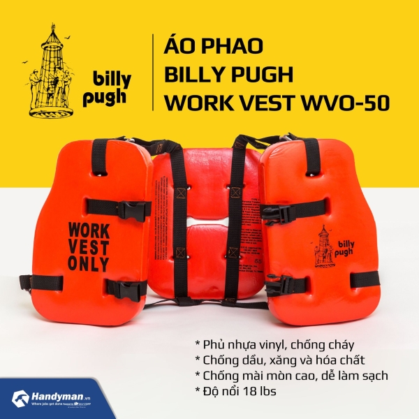 Áo phao Work Vests WVO-50 - Thiết Bị Hàng Hải Đỗ Lê Vũ - Công Ty CP Đầu Tư Thương Mại Dịch Vụ Và Tư Vấn Đỗ Lê Vũ - DLV CORPORATION